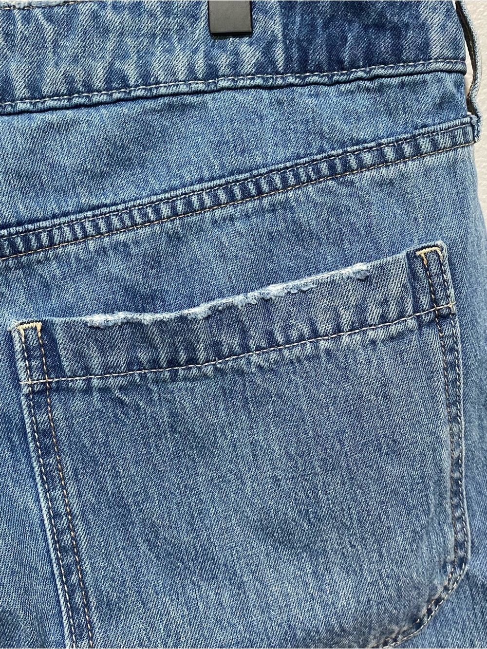 Hollister Low Rise Baggy Blue Jean Jort Shorts Women’s Size 10 - Picture 4 of 9